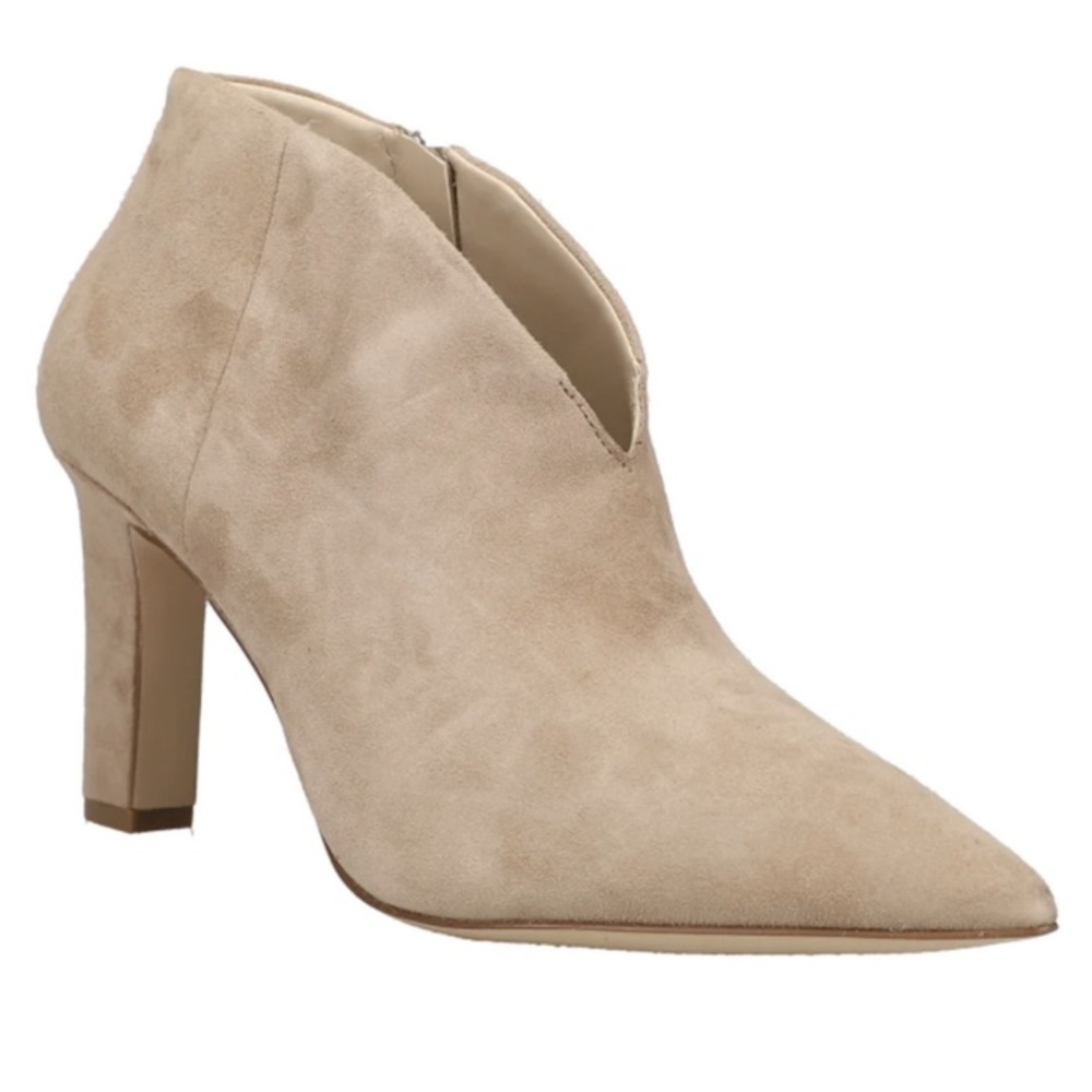 Cole Haan Viana Suede Bootie Tan Cream Boot Size 10.5 (Never Worn)